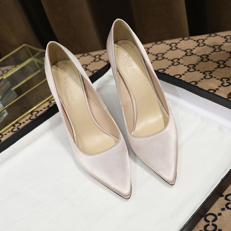 Women's Black Pointed Toe Stiletto Pumps - Classic Style High Heels (Wide Width Available)_vogvips.com
