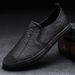 Euro Step 2025 Autumn New Men's Breathable Casual Slip-On Lazy British Business Leather Shoes Loafers Sneakers_vogvips.com