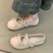 Women's 2025 Spring And Autumn New Style Ballet Flats With Dress French Bow Mary Jane Shoes_vogvips.com