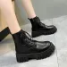 Autumn Women Casual Platform Lace Up Plush Chunky Ankle Boots Outdoor High Top Sneakers Comfortable Zip Shoes 260420_vogvips.com
