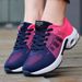 Dazzling Women's Vulcanized Shoes Color Blocking Trendy Design Breathable Thick Soled Shoes Jogging Track Field Tennis Shoes_vogvips.com