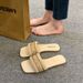 Xiaoxiang Cool Slippers For Women's Outwear 2024 Summer New Showy Feet Small Soft Sole Square Head Vacation Beach Shoes_vogvips.com