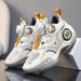 Boys' Sneakers Sports Rotating Buckle Youth Breathable Mesh Shock Absorption Children's Basketball Shoes Students_vogvips.com