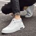High-top Men's Shoes Side Zipper Casual Leather Shoes Men's Board Shoes Men's Sports_vogvips.com