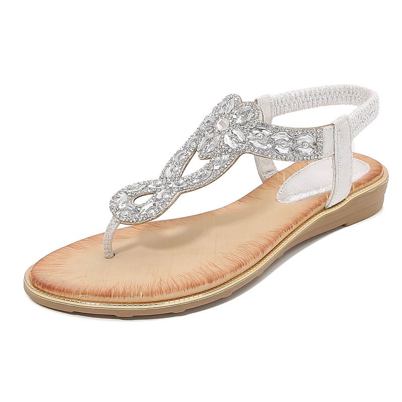 New Rhinestone Sandals Bohemian Wedge Sandals Women's Plus-size Women's Shoes_vogvips.com