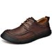 Leather Autumn New Top Layer Cowhide Men's Casual Breathable Non-Slip Soft Sole Low-Cut Business Formal Shoes_vogvips.com