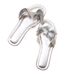 Plain White Flat Lotus Leaf Slippers For Women Summer Outdoor French Style Gold Beach One-Strap Sandals_vogvips.com