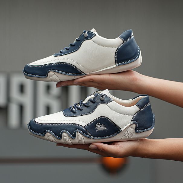 Women's Summer Breathable Casual Leather Shoes Soft-Soled Versatile Outdoor White Shoes_vogvips.com