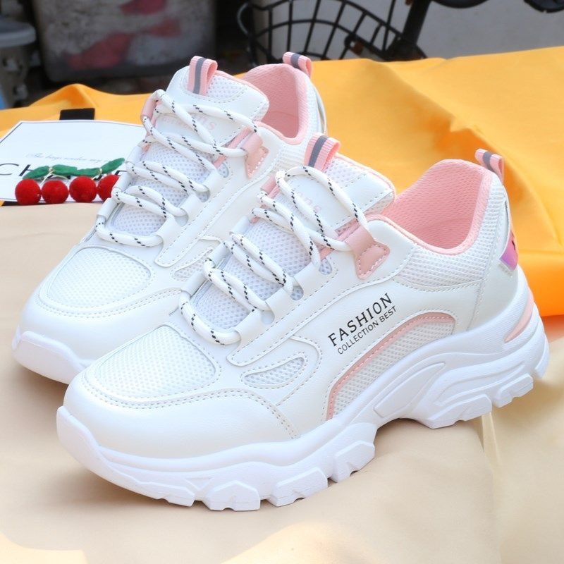 Women's Dad 2026 Spring/summer New Versatile Student Mesh Sneakers Casual Fashion Running Shoes For Women L08_vogvips.com