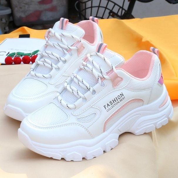 Women's Dad 2026 Spring/summer New Versatile Student Mesh Sneakers Casual Fashion Running Shoes For Women L08_vogvips.com