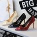 2127-H81 European And American Style Banquet Satin Patchwork Stiletto High Heels For Women Elegant Bow Pointed Toe_vogvips.com