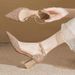Wedding Bride Comfortable Gold Strap High Heels Women Thick Heel Stunning Crystal Bridesmaid Shoes_vogvips.com