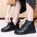 2025 Winter New Boots Top Layer Cowhide Fleece-Lined Women's Cotton Comfortable Warm Middle-Aged And Elderly Mom Shoes_vogvips.com