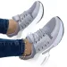 Womens White Purple Air Cushion Chunky Sneakers Casual Running Sneaker Designer Shoes With Holographic Details Daily_vogvips.com