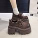 British Casual Small Leather Shoes Women's Big Head Small Comfortable Loafers_vogvips.com