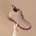 9067 Martin Autumn Winter Women's Flat Soft Surface Top Layer Cowhide Short Comfortable Boots New Style_vogvips.com