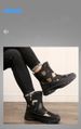 2025 Outdoor Winter Black Comfortable Snow Boots, ,Men's Camouflage Printed Winter Mid-top Fleece Thickened Cotton Shoes, Anti-slip Boots_vogvips.com