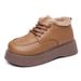 New Winter Women's Small Leather Shoes Women's Shoes Thick-soled Women's Shoes Cotton Shoes_vogvips.com