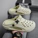 2025 New Fashion Clogs Men Beach Sandals Dual-use Massage Comfortable Thick Sole Male Summer Stylish Slippers Non-slip 36-45_vogvips.com