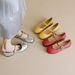 Silver Single Shoes Women's Flat French One-word Strap Ballet With Skirt Mary Jane Women's Shoes_vogvips.com