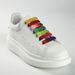 12mm Wide Polyester Creative Flat Shoelaces Suitable For Sneakers, Canvas Shoes, Air1 Men's Sports Shoes_vogvips.com
