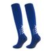 Blue Thickened Towel Bottom Football Socks Men Women High Tube Over Knee Shock Absorption Sweat Absorbent Long Tube Socks_vogvips.com