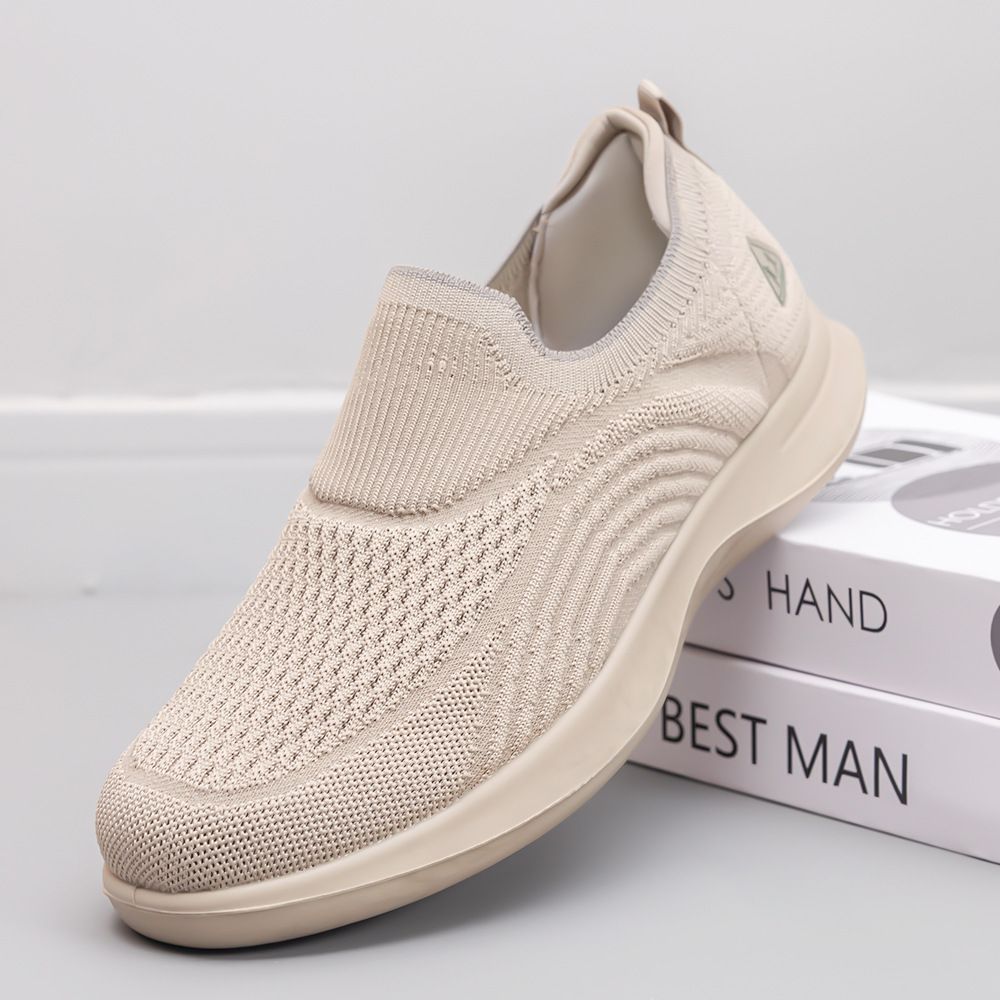 Men's Slip-On Casual Shoes - Lightweight, Breathable & Comfortable For Everyday Wear (Black, Grey, Coffee)_vogvips.com