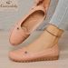 Women's Slippers Flat Shoes, Rhinestone Flower Decorated Artificial Leather Mocasin, Sewn Embroidery Comfortable Anti Slip Walking Flat Shoes_vogvips.com