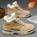 Winter Fleece-Lined Martin Boots For Men, High-Top Work Shoes, Thick Sole, Slip-Resistant, Wear-Resistant, Thickened War_vogvips.com