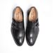 Straight Hair Genuine Cowhide Metal Classic Carved Double Buckle Mengke Men's Leather Shoes_vogvips.com