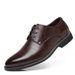 2025 Business Dress Leather New Large Single Shallow Mouth Lace Up Men's Edition Room Decoration Shoes_vogvips.com