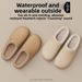 EVA Waterproof Women, Autumn And Winter Indoor Soft Sole Non-Slip Home Plush Warm Cotton Slippers For Men Wholesale_vogvips.com