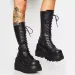 Winter Boots Women Platform Shoes Booties Rain Combat Military Short Leather Black New Rock Punk Goth Lolita Clearance_vogvips.com