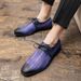 Pointed Handsome British Style Business Pink Leather Casual New Plus Size Men's Shoes, Trendy Shoes,_vogvips.com