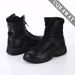 Lightweight Combat Boots Shock-absorbing High-top Outdoor Tactical Boots Combat Boots Breathable_vogvips.com