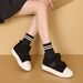 High-End Quality Warm Thick-Soled Versatile Snow Boots For Women 2024 Autumn Winter New Casual Velcro Furry Women's_vogvips.com