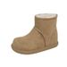 Winter Velvet Warm Snow Boots For Women, Thick Soled Non Slip Short Boots, Cotton Shoes, Height Increasing Boots_vogvips.com