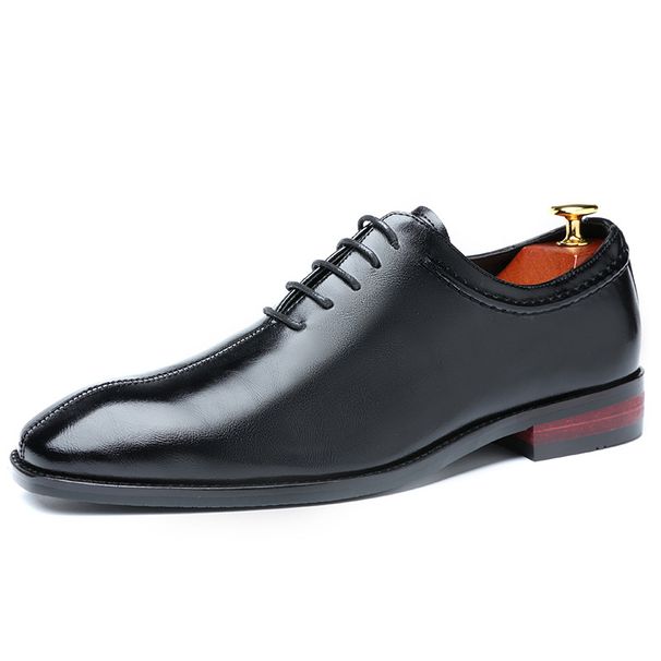 European Style Small Square Toe Men's Leather Large Size Wenzhou Business Formal Monk Single Shoes_vogvips.com