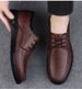 Pattern Leather Shoes Casual Men's Shoes Rubber Non-slip Leather Shoes Casual Men's Shoes_vogvips.com