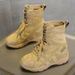 Martin Boots Women's British Style 2025 Autumn And Winter New Maillard Short Boots 9cm Invisible Inner Height Increasing Big Yellow Boots_vogvips.com