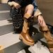 Vintage Double-wear Snow Boots For Women, New Style For Autumn And Winter 2025, Thick Heel, Lined, Knee-length Boots, Suede High Boots, Riding Boots_vogvips.com