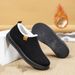 2025 Men's Comfortable,, Warm, Temperature-locking, Fashionable Solid Color And Simple Snow Shoes_vogvips.com