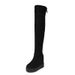 2024 Autumn Winter Suede Matte Slimming Stretch Over-the-Knee Platform Thick Sole Height Increasing Women's Boots Super_vogvips.com