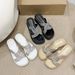 European Style Thick-soled Women's Outdoor Slippers, 2025 Summer New Model, Open-toe Cross-strap Sandals With Waterproof_vogvips.com
