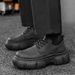 ShoeVault Camouflage Thick-Soled Leather For Men, Autumn New Commuter Business Height-Increasing Derby Shoes, Casual British Style_vogvips.com