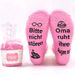 New German creative coral velvet mid tube cake socks grandma series half velvet floor socks thickened sleeping socks_vogvips.com