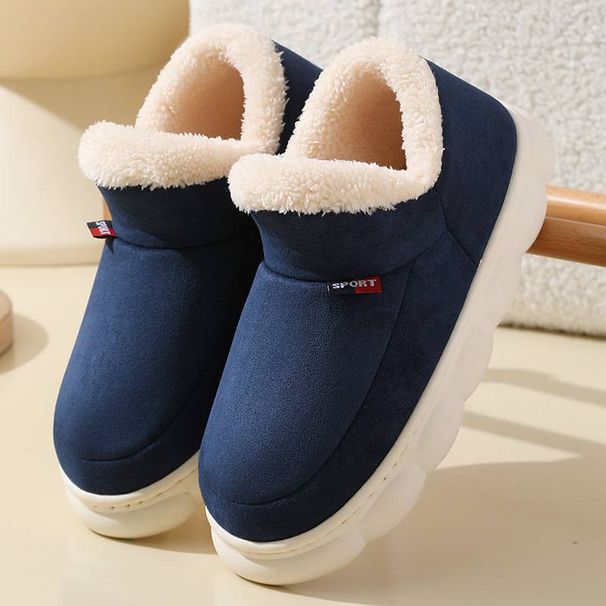New--1 Winter Slippers, Old Cotton Shoes For Women To Wear On The Outside With Thick Fleece Soles_vogvips.com