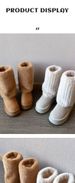 High-top Thick-soled Snow Boots For Women, 2025- New Winter Warm Cotton Shoes_vogvips.com