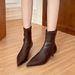 Autumn And Winter New Style Of Pointed-toe, Slender Commuter Women 2025 High-heeled Ankle Boots_vogvips.com