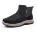 Winter Men's Pure Wool Cotton Shoes With Thick Fur And Plush, Integrated Anti Slip Snow Boots For Middle-aged And Elderly People_vogvips.com